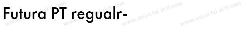 Futura PT regualr字体转换